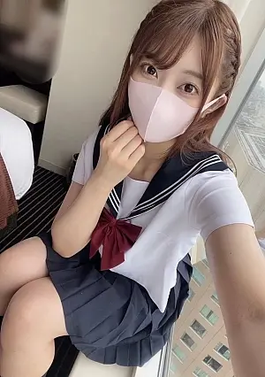 FC2PPV 4777483 [G-Cup Beauty] Mai-Chan's Friend Mei-Chan! First Sailor Uniform and First Time Swallowing Semen!